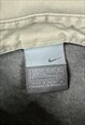 NIKE ATHLETIC VINTAGE GREY STRIPED COLLARED SWEATSHIRT XXL