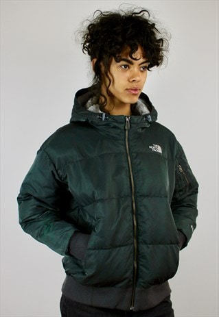 Vintage 90s The North Face Puffer Jacket with Faux Fur Hood ...