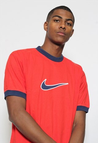 VINTAGE NIKE EMBROIDERED LOGO T-SHIRT