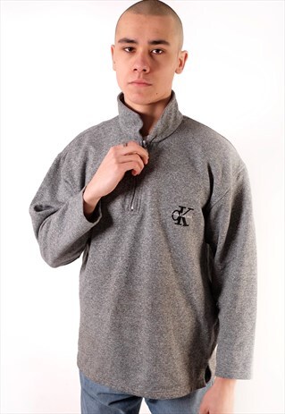 VINTAGE CALVIN KLEIN QUARTER ZIP JUMPER