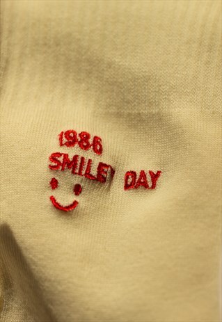 RED SMILEY DATE SOCKS