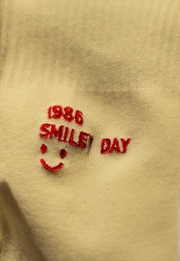 Red Smiley Date Socks
