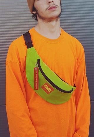 FMC LOGO BUM BAG NEON GREEN