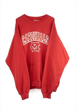 Vintage Gildan Cardinals Sweatshirt in Red XXL