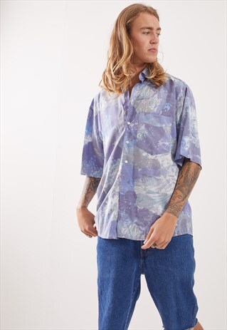 VINTAGE PATTERNED FESTIVAL SHORT SLEEVE SHIRT