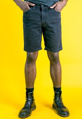 LEVI 541 BLACK DENIM SHORTS