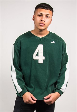 90'S PUMA SWEATSHIRT V-NECK
