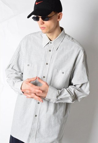 VINTAGE 80S STRIPED LONG SLEEVE SHIRT