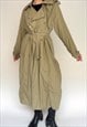 Vintage Sage Green Trench Coat