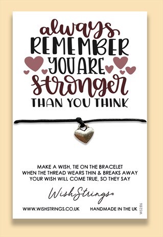 YOU ARE STRONGER - WISHSTRINGS WISH CHARM BRACELET / ANKLET