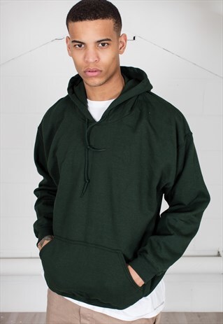 COSMIC SAINT MENS FOREST GREEN HOODY