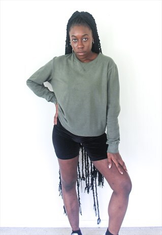 ARMY GREEN CREW NECK SWEATSHIRT