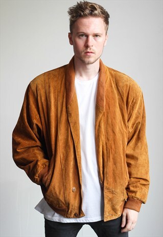 VINTAGE SUEDE BOMBER JACKET