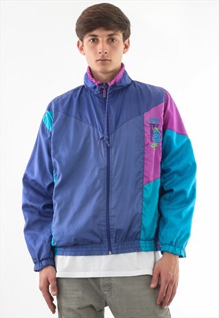 VINTAGE NIKE JUST DO IT TRACKSUIT 90S PURPLE BLUE
