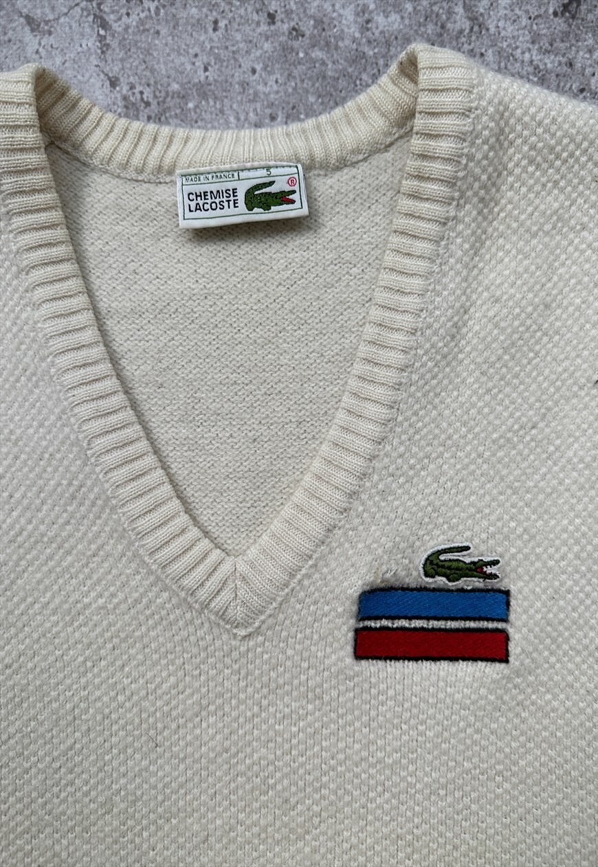 White on sale lacoste jumper