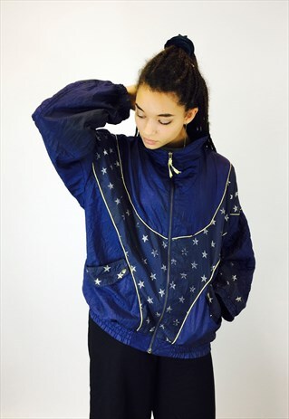 VINTAGE FESTIVAL 80S RAVE WINDBREAKER JACKET