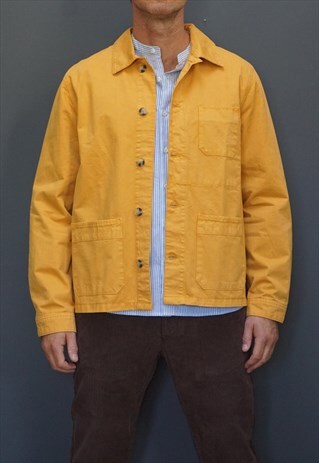 FIELD JACKET IN MUSTARD TWILL