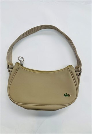 VINTAGE Y2K LACOSTE BEIGE SHOULDER BAG