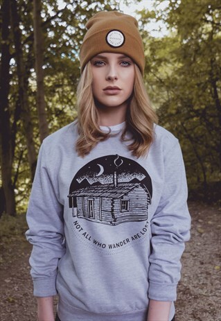'NOT ALL WHO WANDER ARE LOST' TAN BEANIE
