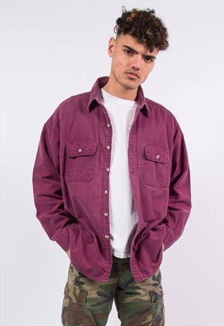 VINTAGE PLAIN FLANNEL SHIRT