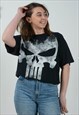 Vintage T-shirt Punisher Graphic T-shirt Black Size M 