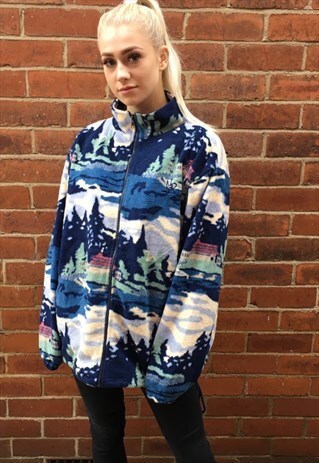 VINTAGE AZTEC TRIBAL FLEECE JUMPER