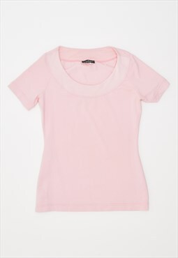 Vintage 00's Y2K Trussardi T-Shirt Top Pink