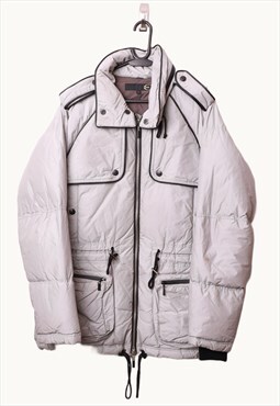 Vintage 00s Just Cavalli Puffer Coat in Grey