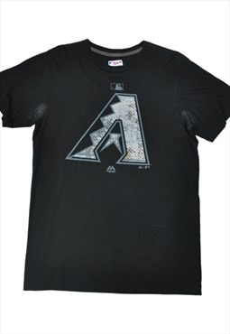 Vintage Arizona  Baseball Team T-Shirt Black Medium