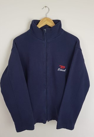 VINTAGE DIESEL FULL ZIP SWEATSHIRT BLUE