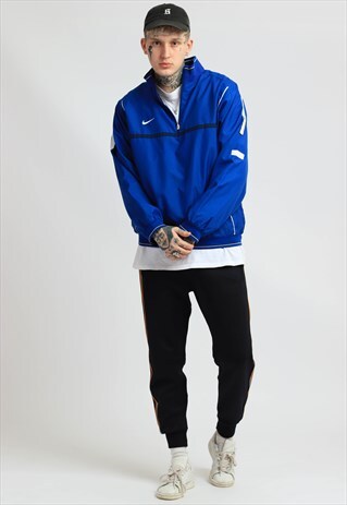 VINTAGE 90'S NIKE REVERSIBLE 1/4 ZIP SHELL JACKET