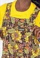 MIDNIGHT SUNFLOWERS RETRO FESTIVAL DUNGAREES 