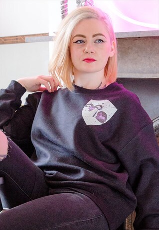 WITCH CREST BLACK SWEATER