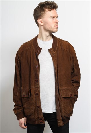 VINTAGE SUEDE BOMBER JACKET