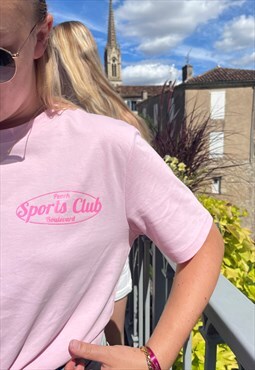 Sports Club Tee - Pink