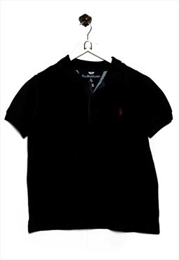 Vintage Polo Ralph Lauren Polo Shirt Logo Embroidery Black