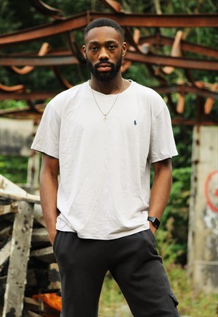 RETRO / 90'S / RALPH LAUREN / GREY T-SHIRT