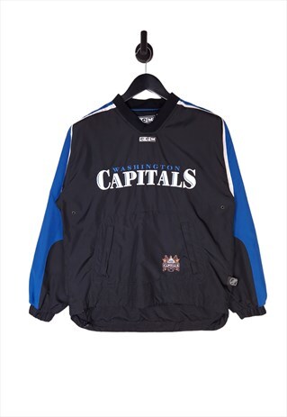  NHL Washington Capitals Pullover Windbreaker Size Small