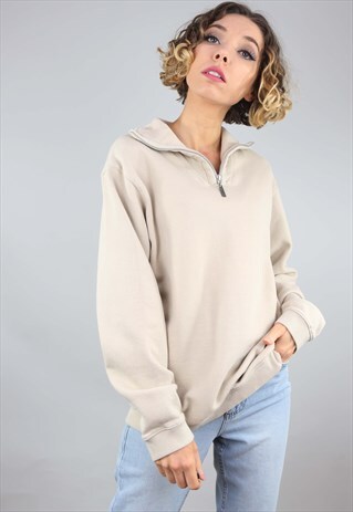VINTAGE OVERSIZED WRANGLER 1/4 ZIP SWEATER SWEATSHIRT