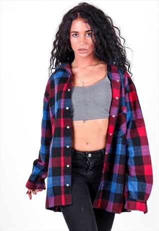 VINTAGE FLANNEL SHIRT S1141