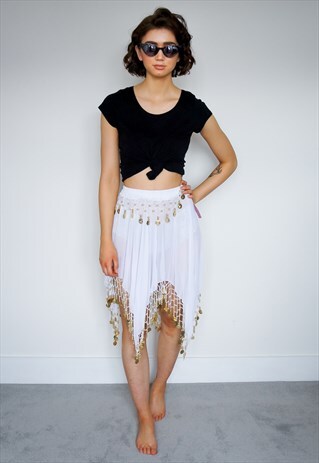 WHITE BEACH SKIRT