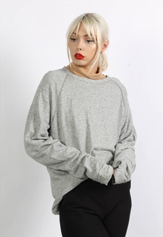 VINTAGE 90'S OVERSIZE BASICS SWEATSHIRT GREY