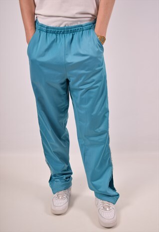 VINTAGE DIADORA TRACKSUIT TROUSERS BLUE