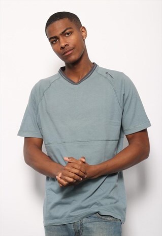 VINTAGE CHAMPION LOGO T-SHIRT BLUE