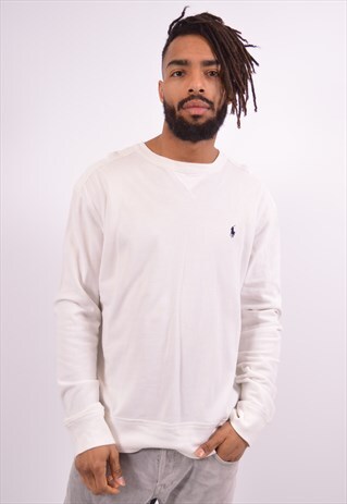 VINTAGE POLO RALPH LAUREN TOP LONG SLEEVE WHITE