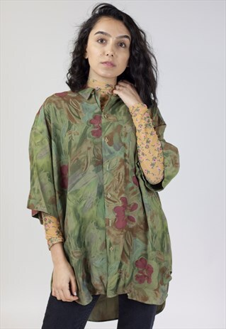 VINTAGE 90S ABSTRACT PATTERNED SHIRT