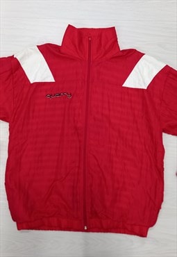 Vintage 90s Monti Track Jacket Red White