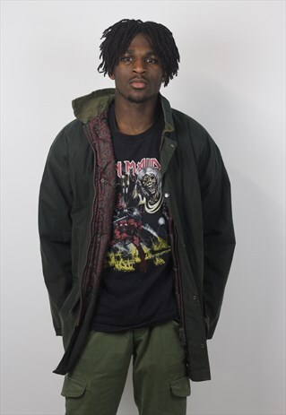 VINTAGE 90S GREEN WAX JACKET