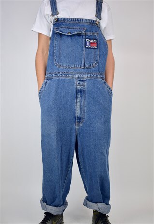 VINTAGE 90'S CHAPS RALPH LAUREN DENIM DUNGAREES