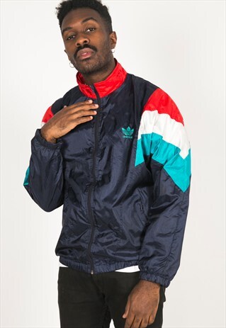 VINTAGE 80S USA ADIDAS SHELL SPORT JACKET / R029